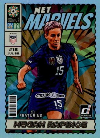 Cromo Megan Rapinoe - Donruss Soccer FIFA Women's World Cup 2023
 n. NM23 - Panini