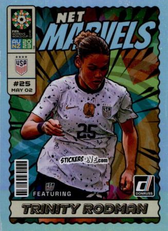 Cromo Trinity Rodman - Donruss Soccer FIFA Women's World Cup 2023
 n. NM25 - Panini