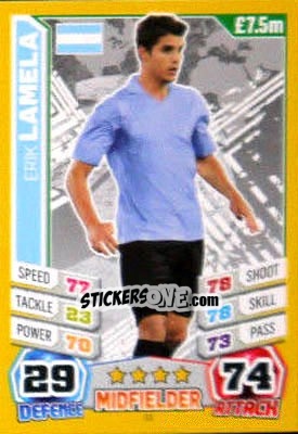 Figurina Erik Lamela - Match Attax World Stars 2014 - Topps