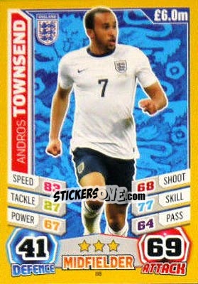 Cromo Andros Townsend - Match Attax World Stars 2014 - Topps