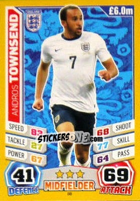 Figurina Andros Townsend - Match Attax World Stars 2014 - Topps