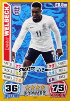 Sticker Danny Welbeck - Match Attax World Stars 2014 n. 101 - Topps