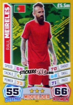 Sticker Raul Meireles - Match Attax World Stars 2014 - Topps