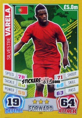 Figurina Silvestre Varela - Match Attax World Stars 2014 - Topps