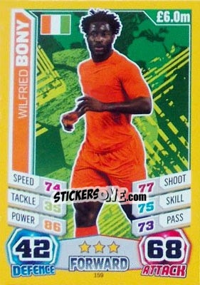 Figurina Wilfried Bony - Match Attax World Stars 2014 - Topps