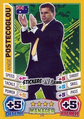 Figurina Ange Postecoglou - Match Attax World Stars 2014 - Topps