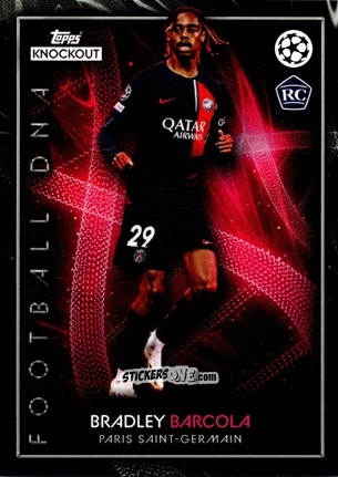 Cromo Bradley Barcola - UEFA Champions League Knockout 2023-2024
 n. 46 - Topps