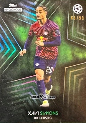 Sticker Xavi Simons - UEFA Champions League Knockout 2023-2024
 n. 60 - Topps