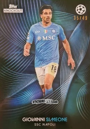 Cromo Giovanni Simeone - UEFA Champions League Knockout 2023-2024
 n. 77 - Topps