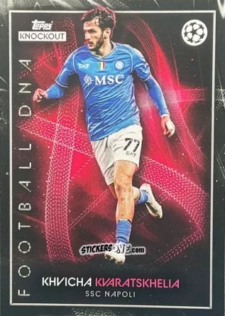 Figurina Khvicha Kvaratskhelia - UEFA Champions League Knockout 2023-2024
 n. 78r - Topps
