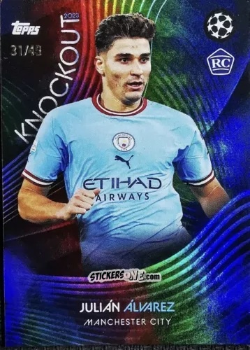 Figurina Julián Álvarez - UEFA Champions League Knockout 2023-2024
 n. 42rw - Topps