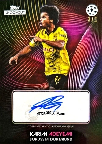 Cromo Karim Adeyemi - UEFA Champions League Knockout 2023-2024
 n. A6pu - Topps