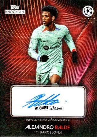 Figurina Alejandro Balde - UEFA Champions League Knockout 2023-2024
 n. A8r - Topps