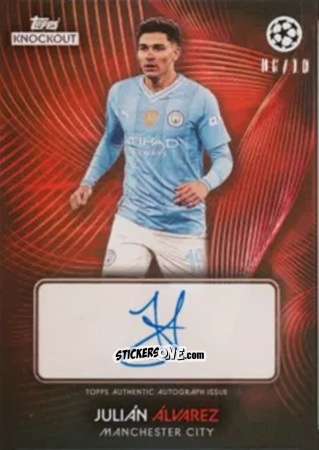 Figurina Julián Álvarez - UEFA Champions League Knockout 2023-2024
 n. A18r - Topps