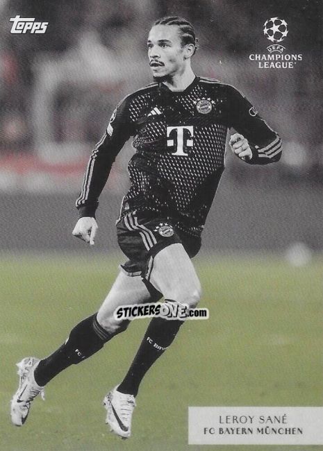 Cromo Leroy Sané - Simplicidad UEFA Club Competitions 2023-2024 n. IS19 - Topps