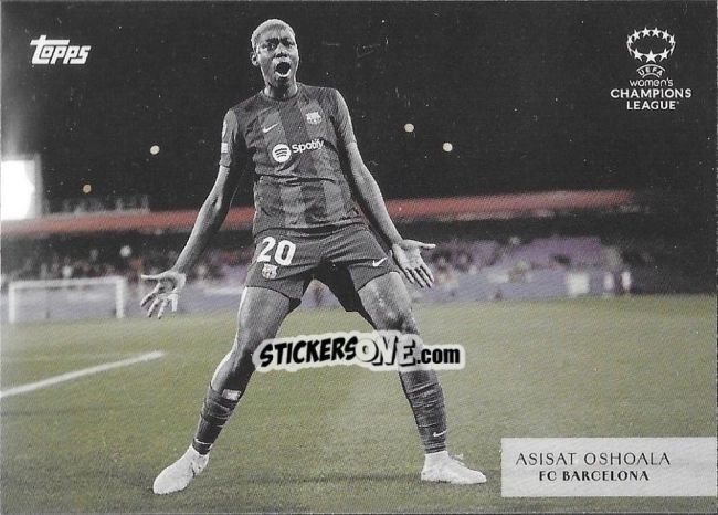 Sticker Asisat Oshoala - Simplicidad UEFA Club Competitions 2023-2024 n. IS24 - Topps