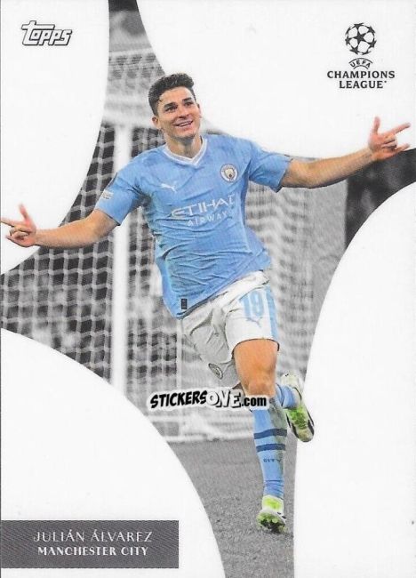 Cromo Julián Álvarez - Simplicidad UEFA Club Competitions 2023-2024 n. DY8 - Topps