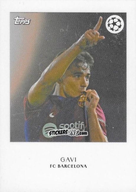 Sticker Gavi - Simplicidad UEFA Club Competitions 2023-2024 n. PL1 - Topps