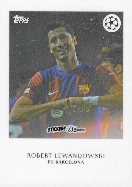 Sticker Robert Lewandowski - Simplicidad UEFA Club Competitions 2023-2024 n. PL3 - Topps