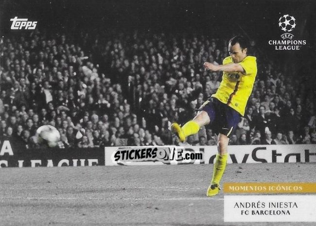 Figurina Andrés Iniesta - Simplicidad UEFA Club Competitions 2023-2024 n. MI3 - Topps