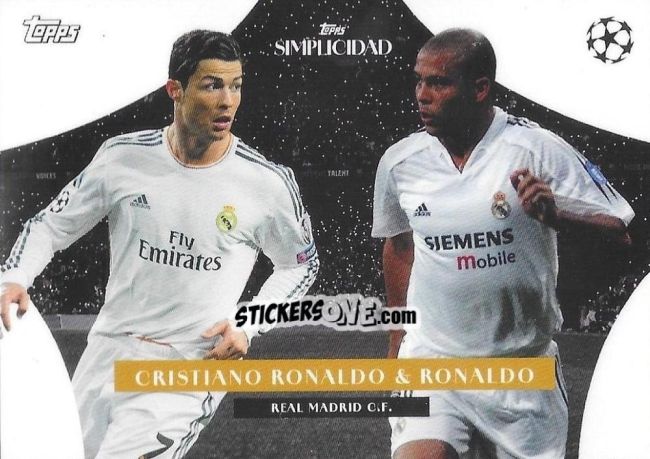 Cromo Ronaldo & Cristiano Ronaldo - Simplicidad UEFA Club Competitions 2023-2024 n. DC3 - Topps