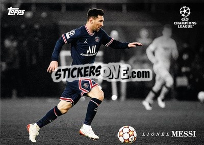 Sticker Lionel Messi - Simplicidad UEFA Club Competitions 2021-2022
 n. 30 - Topps