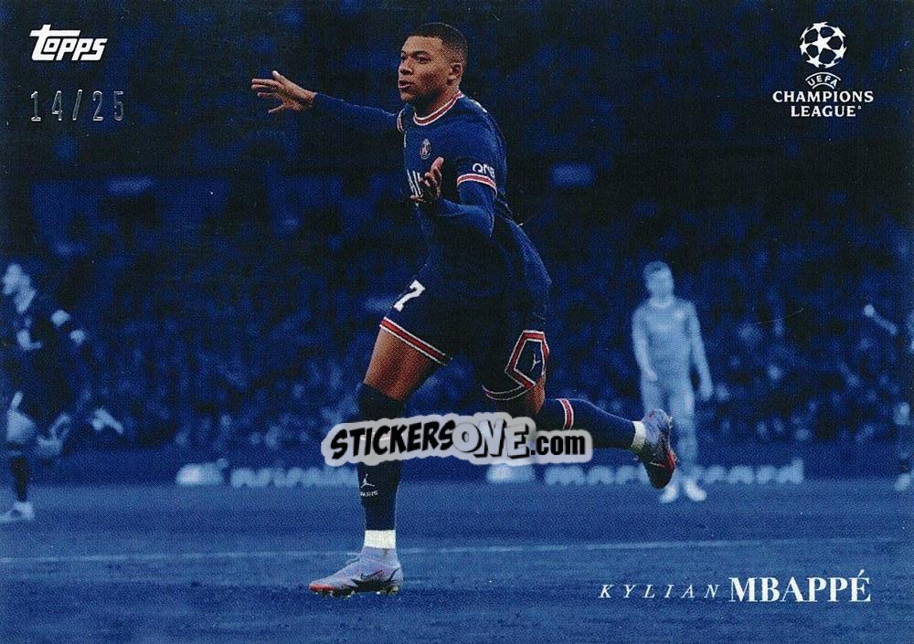 Cromo Kylian Mbappe - Simplicidad UEFA Club Competitions 2021-2022
 n. 29bu - Topps