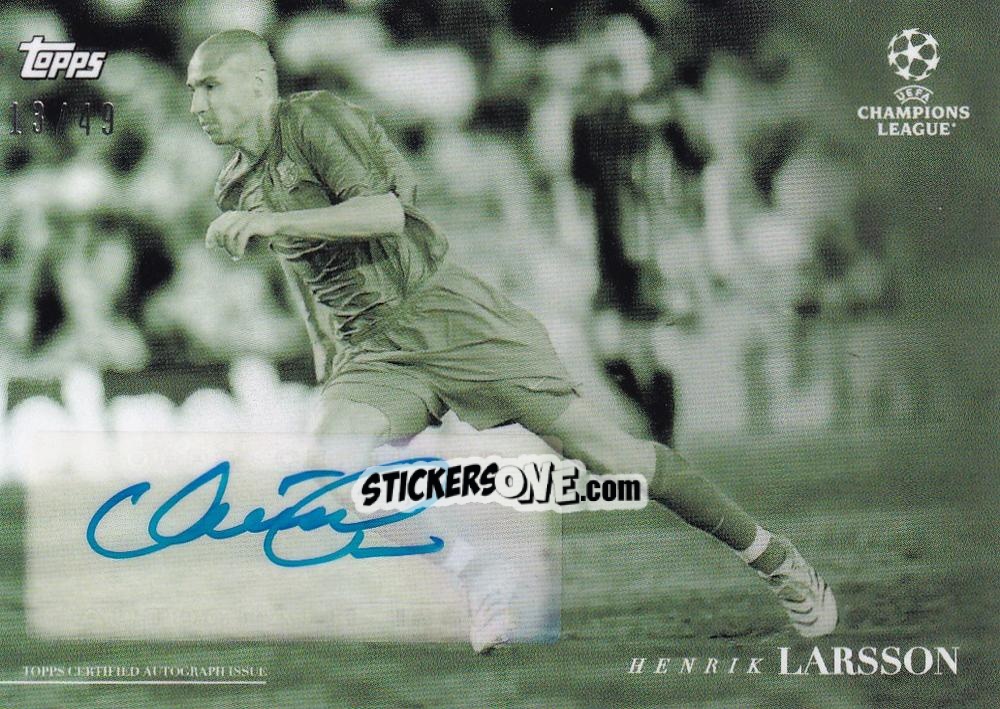 Cromo Henrik Larsson - Simplicidad UEFA Club Competitions 2021-2022
 n. 50a-gr - Topps