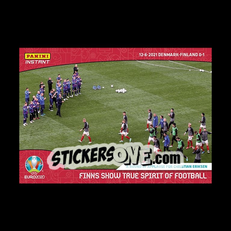 Sticker Squadra Finlandia e Danimarca - INSTANT UEFA EURO 2020 Adrenalyn XL
 n. 3 - Panini