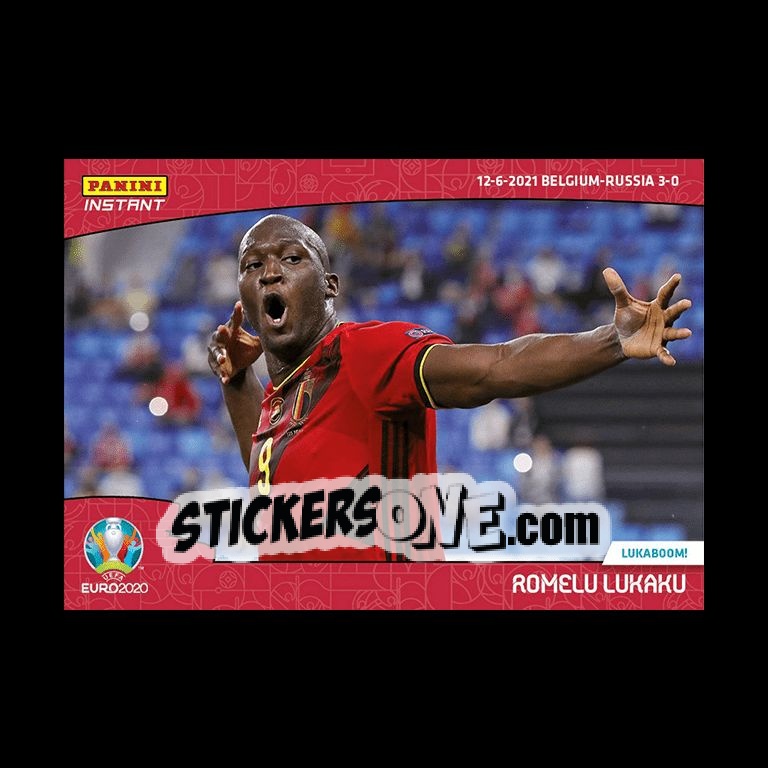 Sticker Romelu Lukaku - INSTANT UEFA EURO 2020 Adrenalyn XL
 n. 4 - Panini