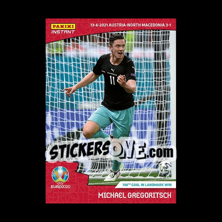 Sticker Michael Gregoritsch - INSTANT UEFA EURO 2020 Adrenalyn XL
 n. 6 - Panini