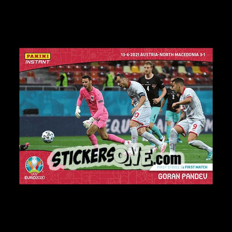 Sticker Goran Pandev - INSTANT UEFA EURO 2020 Adrenalyn XL
 n. 7 - Panini