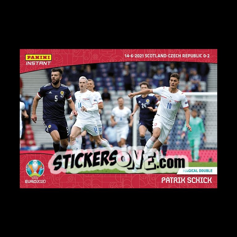 Sticker Patrik Schick - INSTANT UEFA EURO 2020 Adrenalyn XL
 n. 9 - Panini