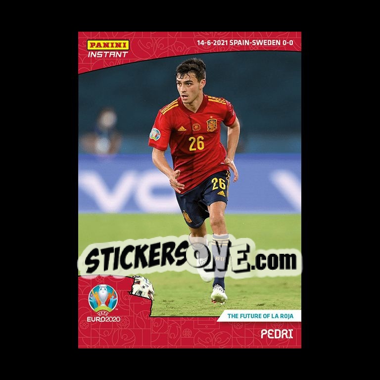 Sticker Pedri - INSTANT UEFA EURO 2020 Adrenalyn XL
 n. 11 - Panini