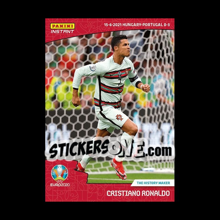 Sticker Cristiano Ronaldo - INSTANT UEFA EURO 2020 Adrenalyn XL
 n. 12 - Panini