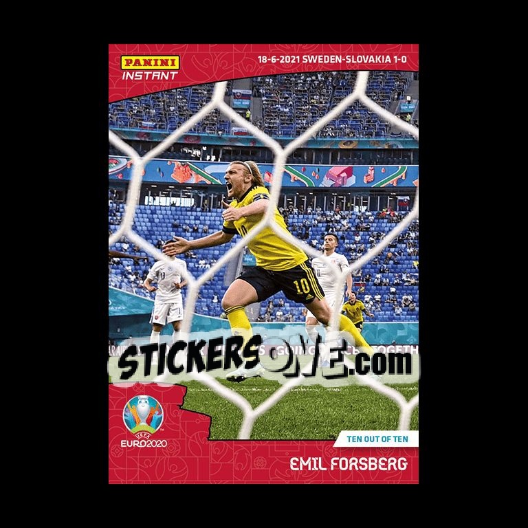 Sticker Emil Forsberg - INSTANT UEFA EURO 2020 Adrenalyn XL
 n. 20 - Panini