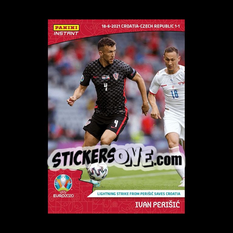 Sticker Ivan Perišić - INSTANT UEFA EURO 2020 Adrenalyn XL
 n. 21 - Panini
