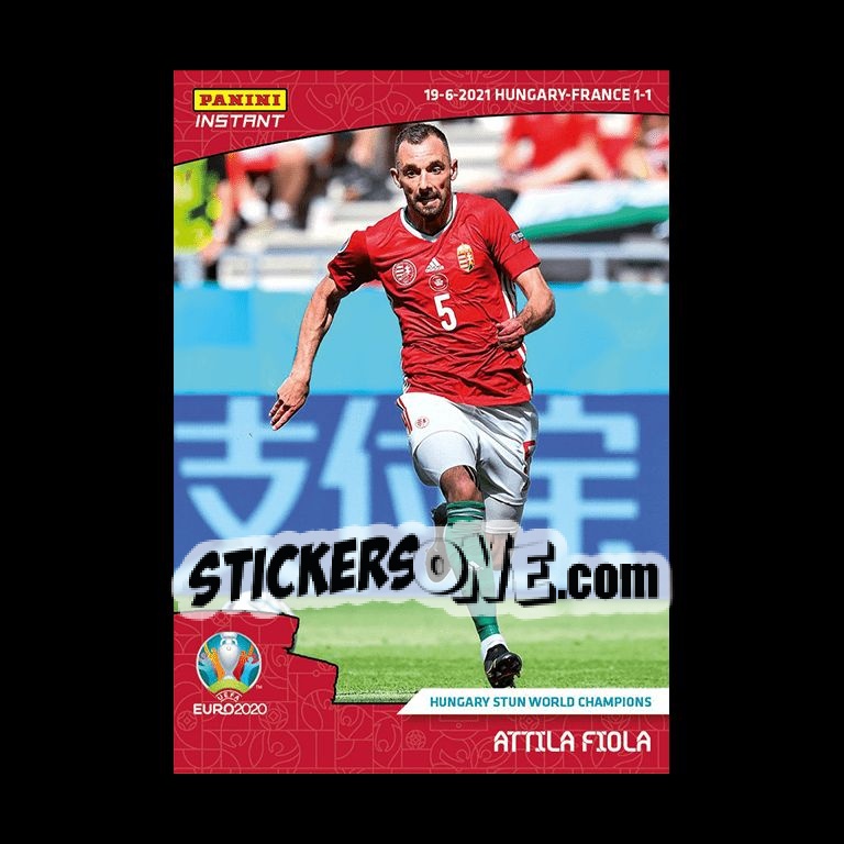 Sticker Attila Fiola - INSTANT UEFA EURO 2020 Adrenalyn XL
 n. 23 - Panini