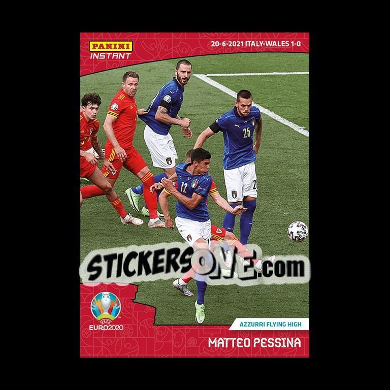 Sticker Matteo Pessina - INSTANT UEFA EURO 2020 Adrenalyn XL
 n. 26 - Panini