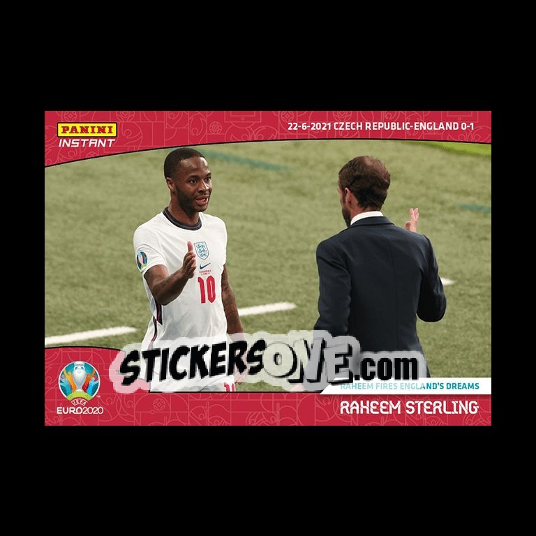 Sticker Raheem Sterling - INSTANT UEFA EURO 2020 Adrenalyn XL
 n. 32 - Panini