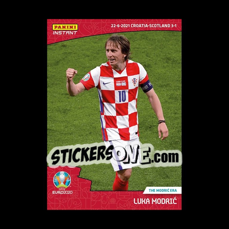 Sticker Luka Modrić - INSTANT UEFA EURO 2020 Adrenalyn XL
 n. 33 - Panini