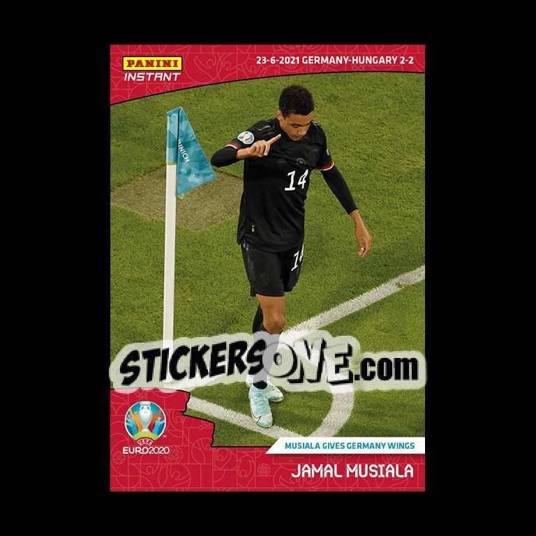 Sticker Jamal Musiala - INSTANT UEFA EURO 2020 Adrenalyn XL
 n. 37 - Panini