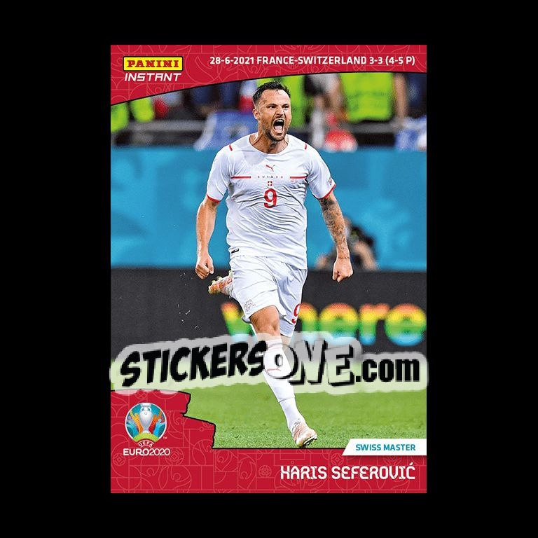 Sticker Haris Seferović - INSTANT UEFA EURO 2020 Adrenalyn XL
 n. 48 - Panini