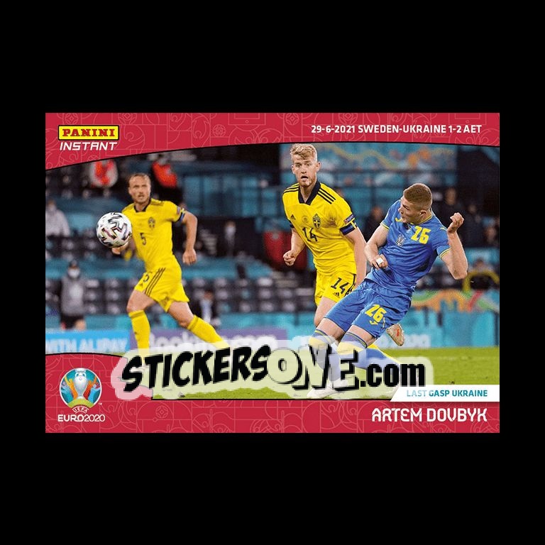 Sticker Artem Dovbyk - INSTANT UEFA EURO 2020 Adrenalyn XL
 n. 50 - Panini