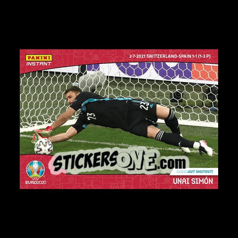 Sticker Unai Simon - INSTANT UEFA EURO 2020 Adrenalyn XL
 n. 51 - Panini