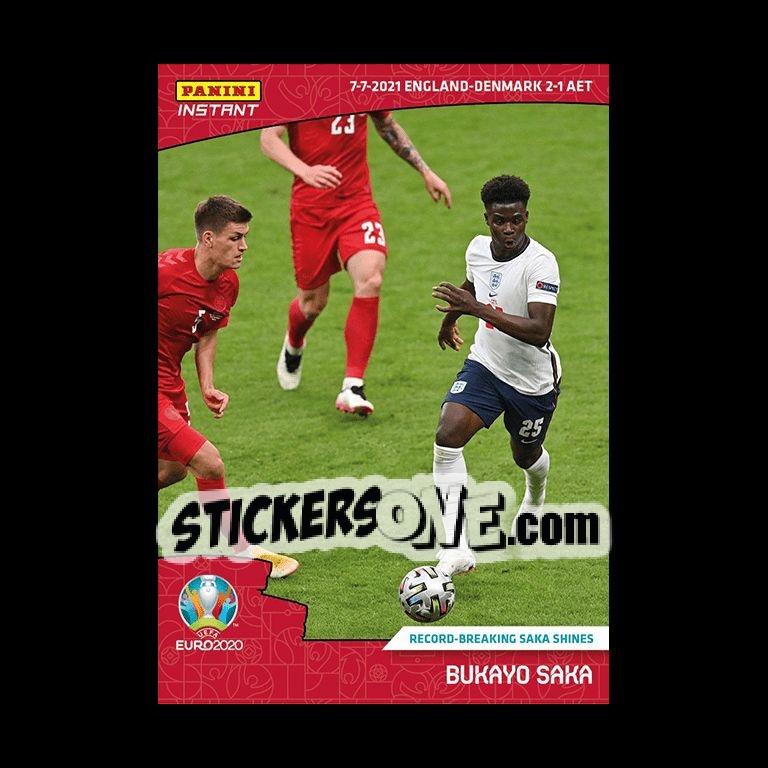 Sticker Bukayo Saka - INSTANT UEFA EURO 2020 Adrenalyn XL
 n. 59 - Panini