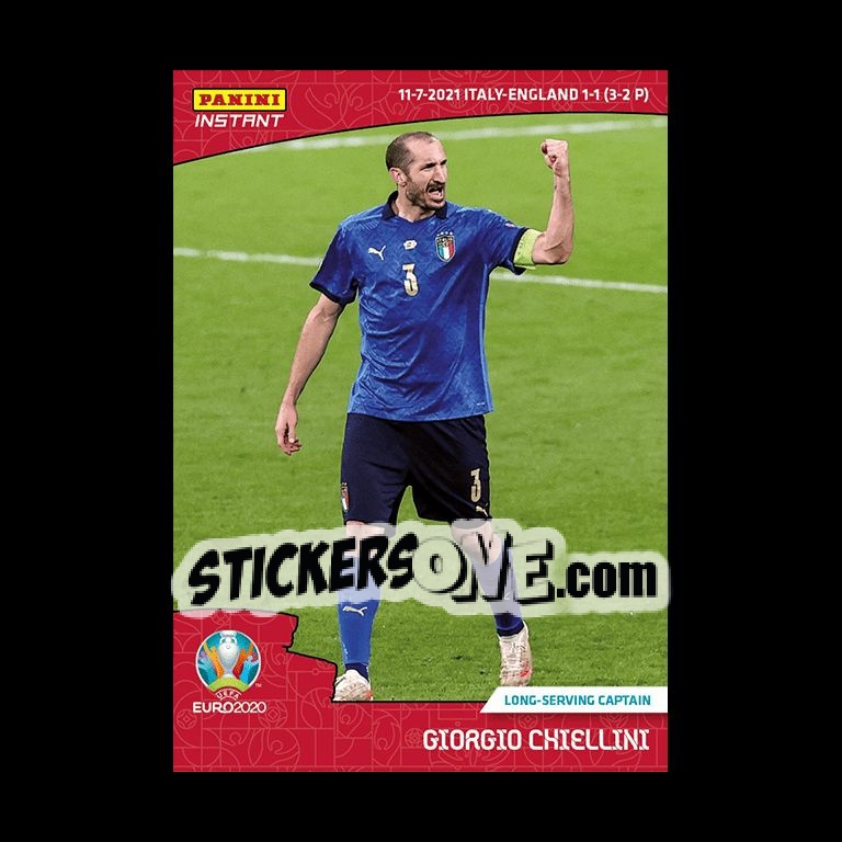 Sticker Giorgio Chiellini - INSTANT UEFA EURO 2020 Adrenalyn XL
 n. 64 - Panini