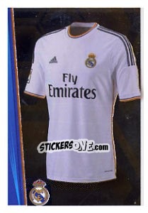 Sticker Equipación Blanca - Real Madrid 2013-2014 - Panini