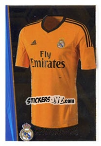 Cromo Equipación Naranja - Real Madrid 2013-2014 - Panini