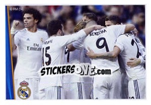 Sticker Celebración de gol - Real Madrid 2013-2014 - Panini